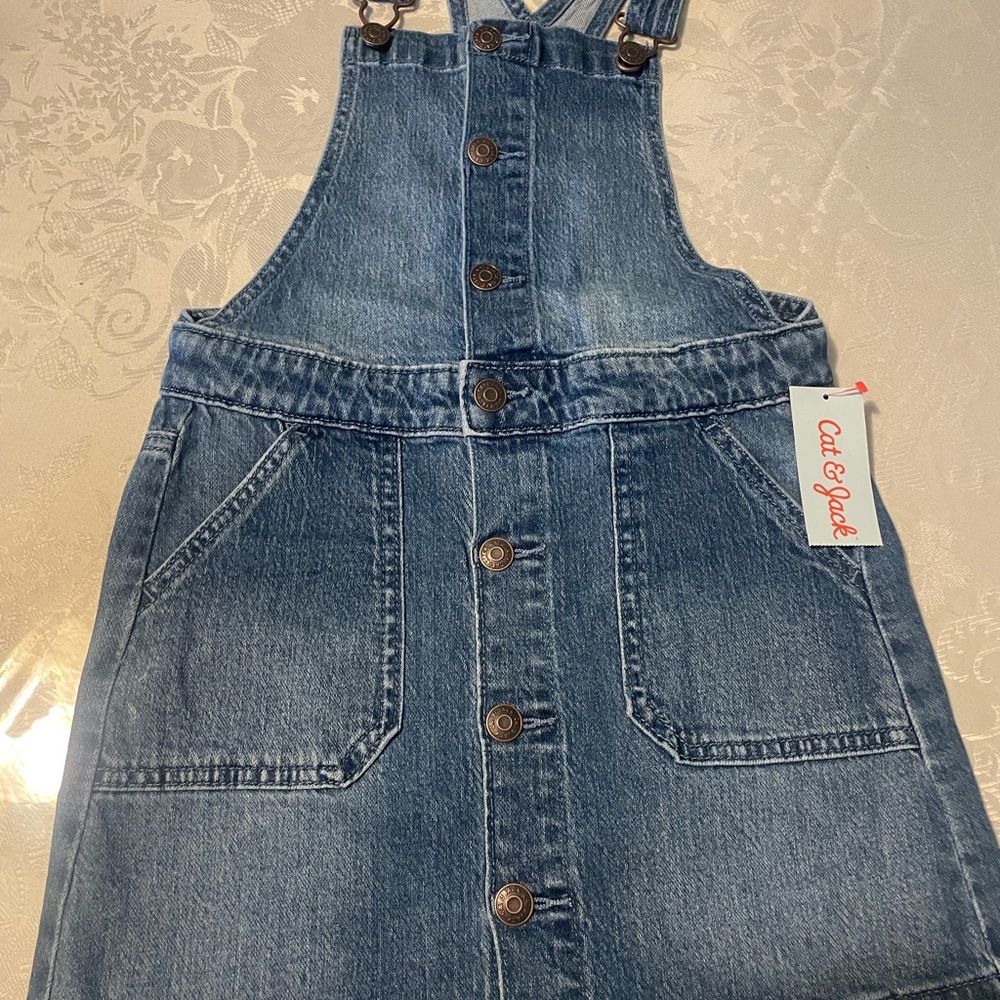 Cat & Jack Blue Denim Overalls